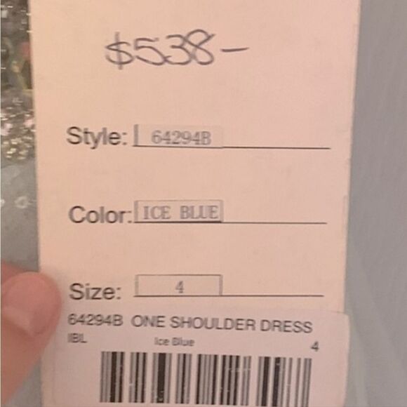 MACDUGGAL GORGEOUS PROM/ NWT ice blue Cocktail mini dress - Picture 6 of 7